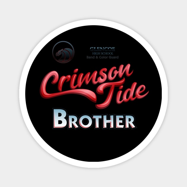 Crimson Tide brother Magnet by GlencoeHSBCG